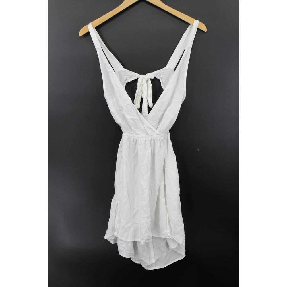 Asos  open tie back tank top‎ mini dress womens 6 angelcore romantic coastal